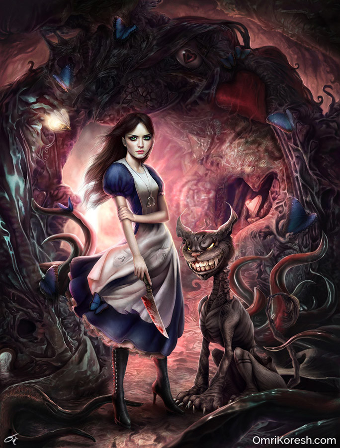 ArtStation - Dark Wonderland, Fanart, Omri Koresh