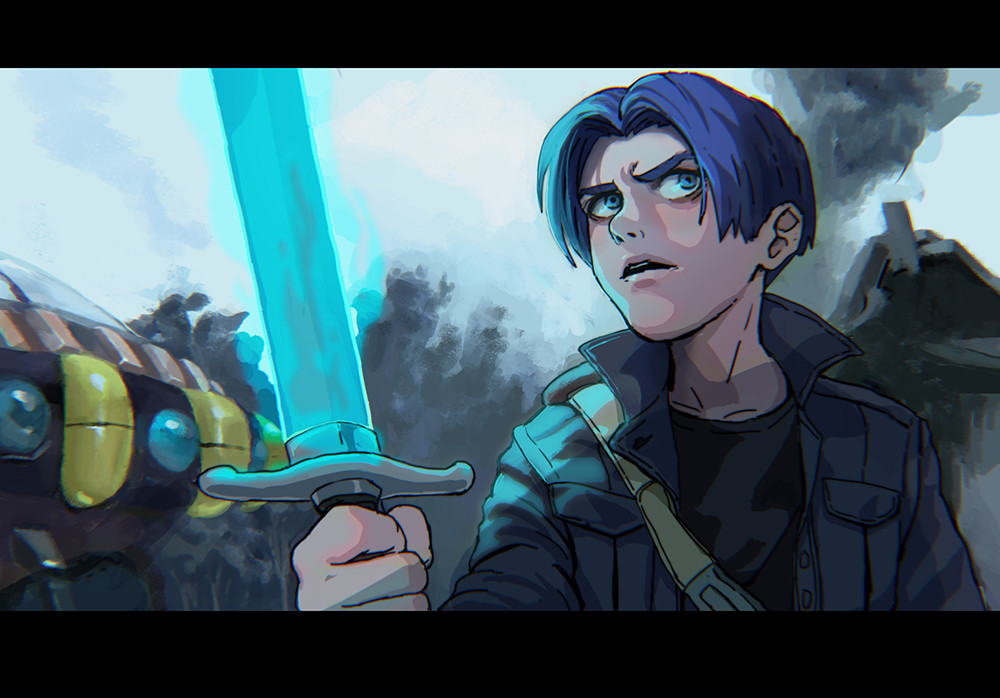 Artstation Star War 7 X Dragon Ball Z Trunks Xddd Ar Siu