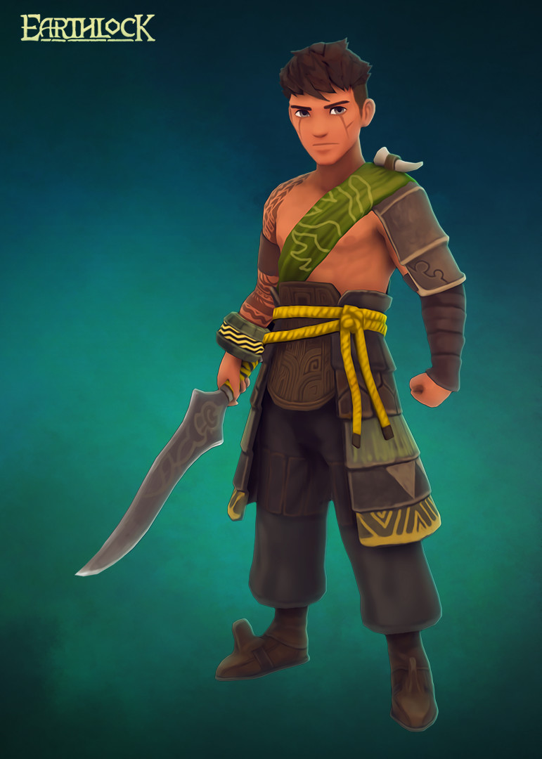 Final game asset for Amon's Bandit outfit. All hand-painted diffuse textures. 