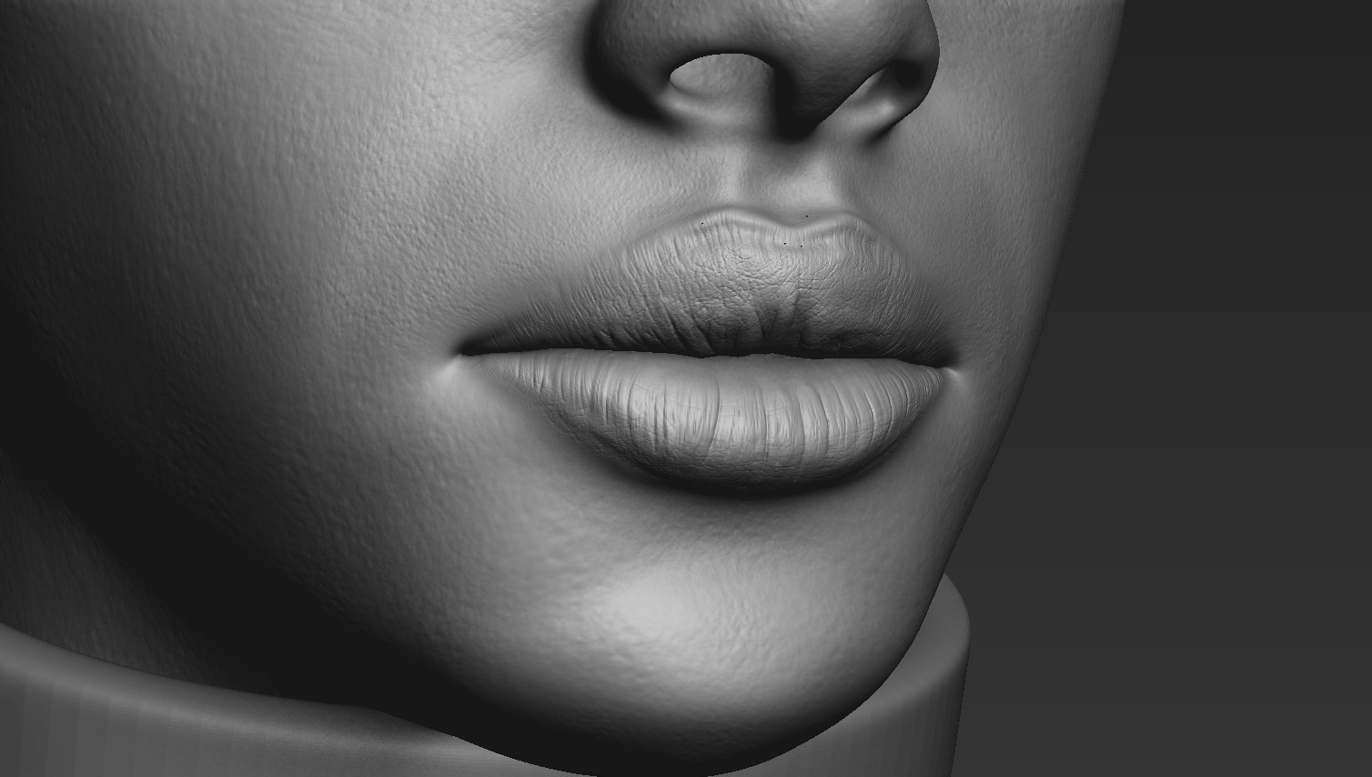 Most detailed lips I've ever sculpted :p