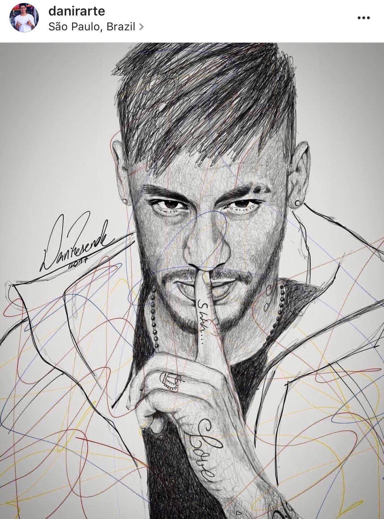 Awesome neymar drawing | Goal Amino Amino