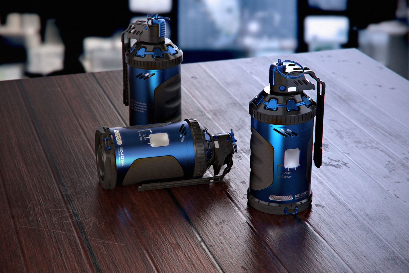 Sci-Fi smoke grenade design
