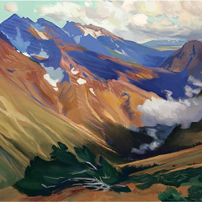 Charles Partridge Adams: In the Vicinity of Ouray Study