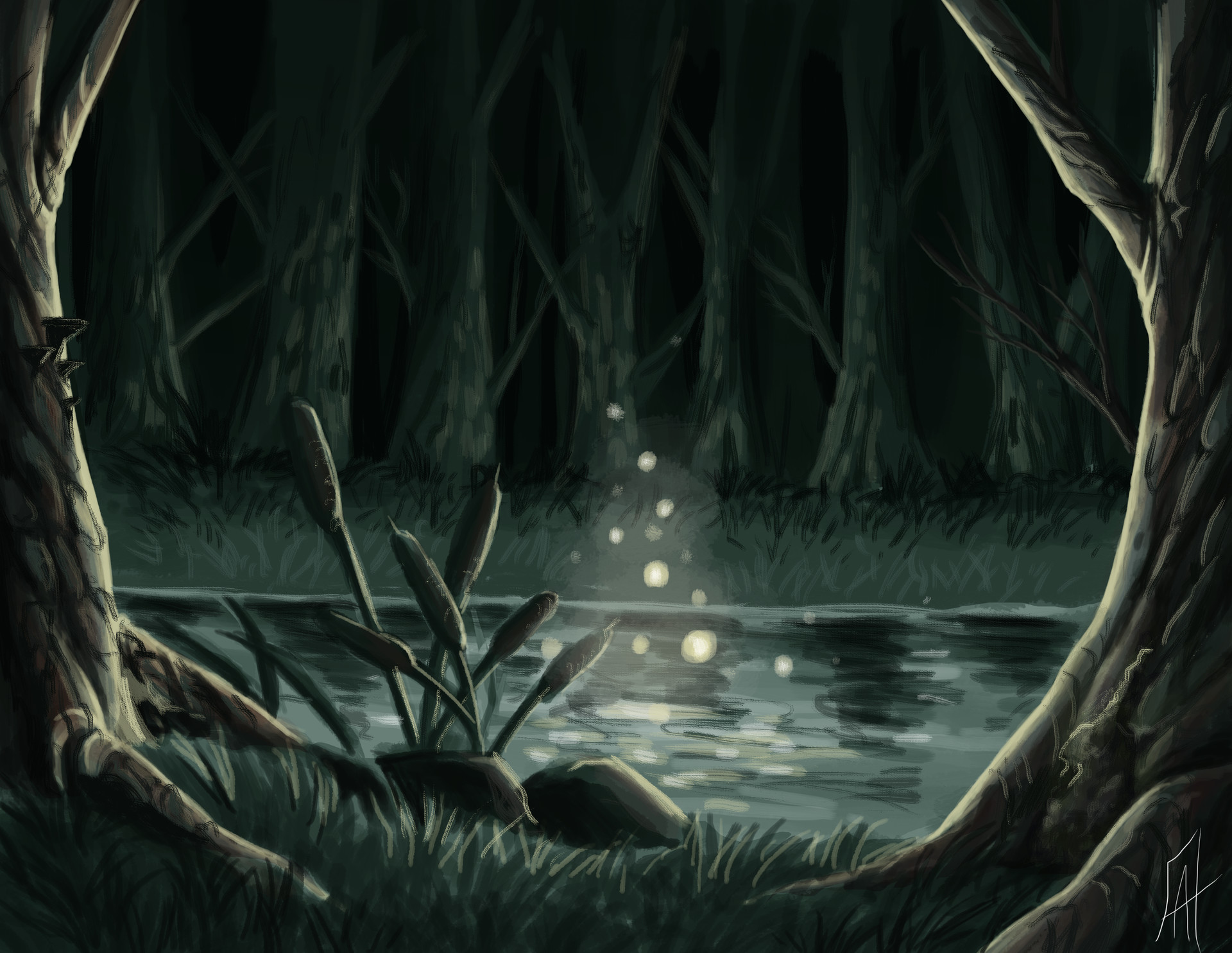 Artstation - Mysterious Swamp