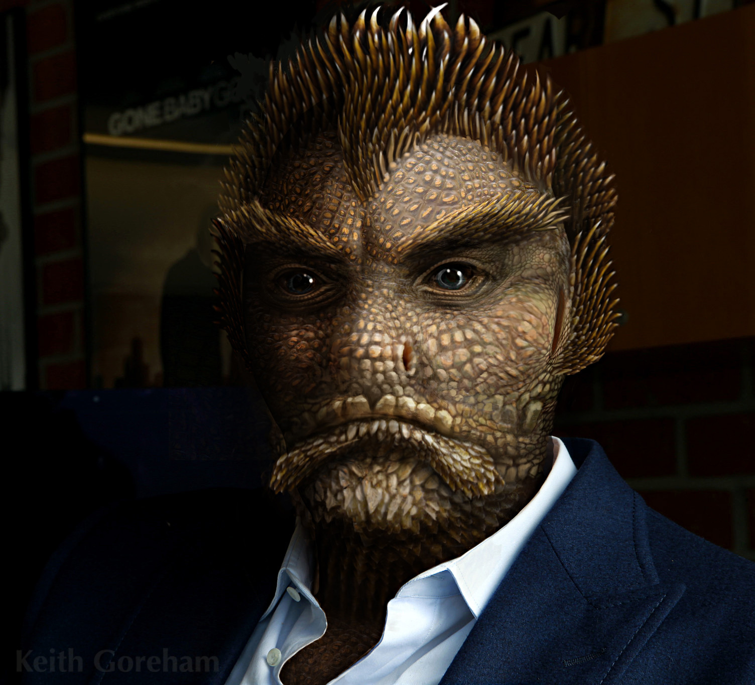 Keith Goreham PhotoBashed Monster Makeup Concept