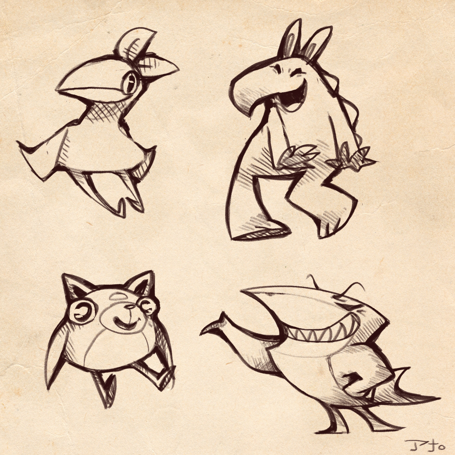 Animal Character Sketches
