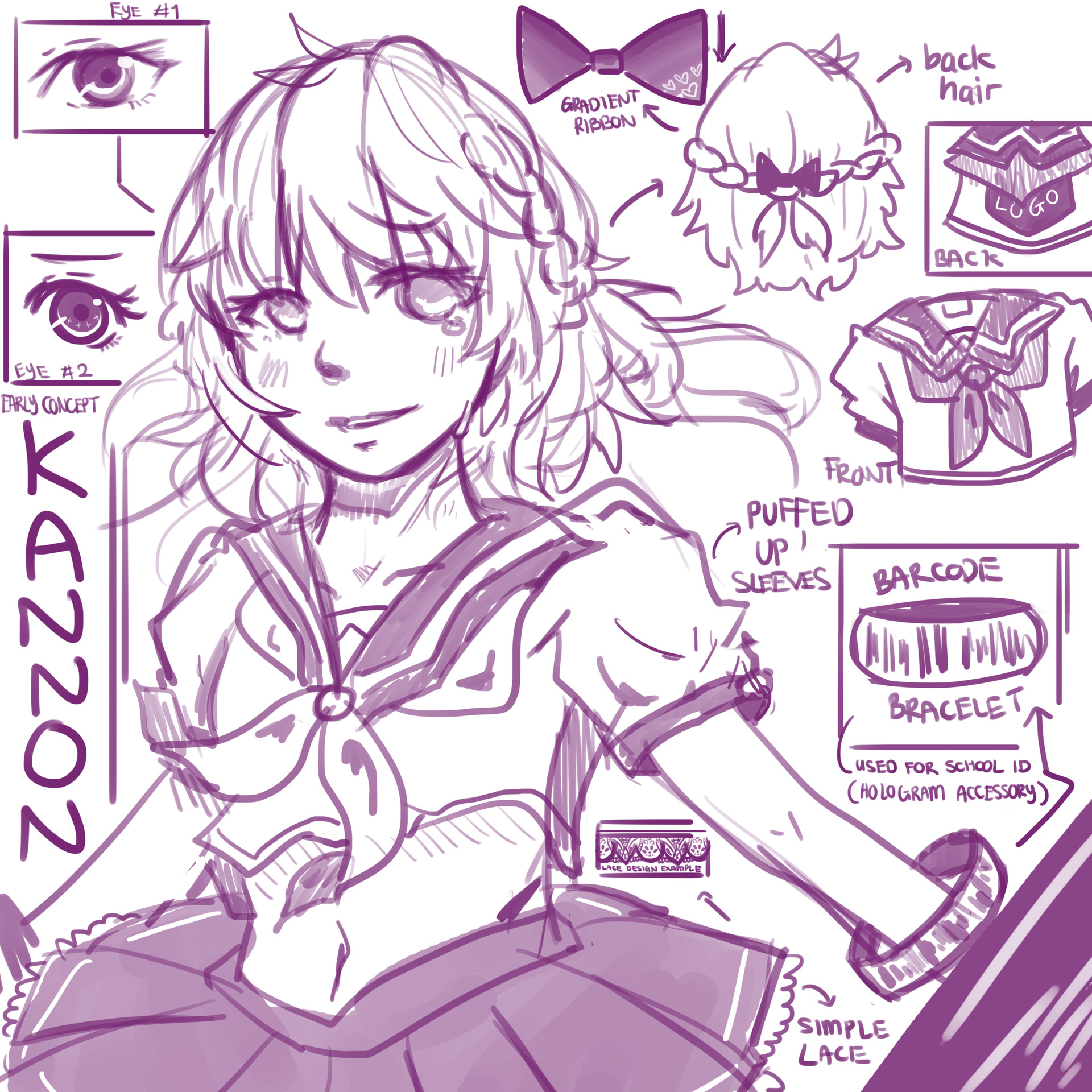 Artstation Original Character Design Kannon