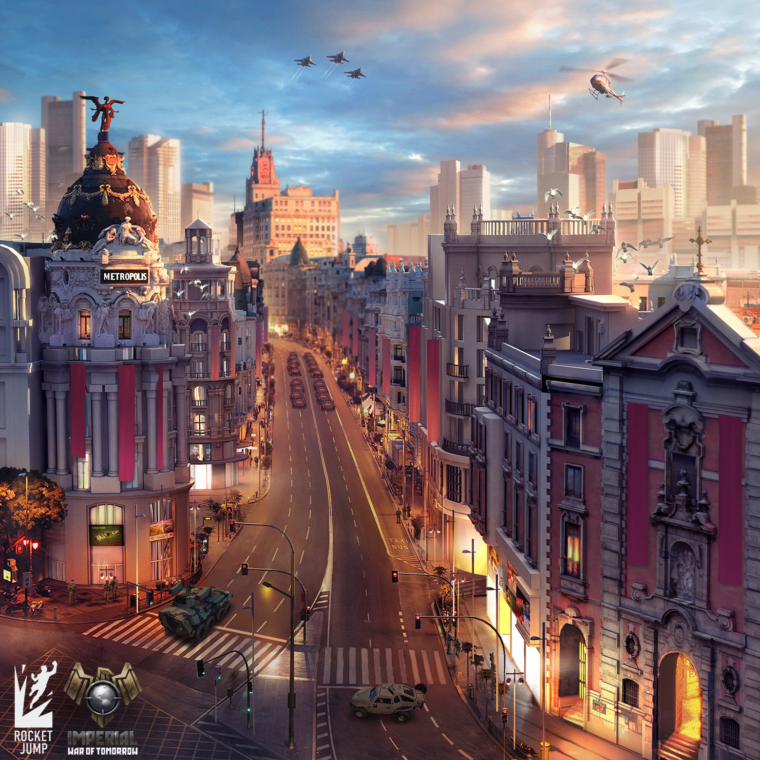 ArtStation [Art] Imperial War of Tomorrow — Madrid