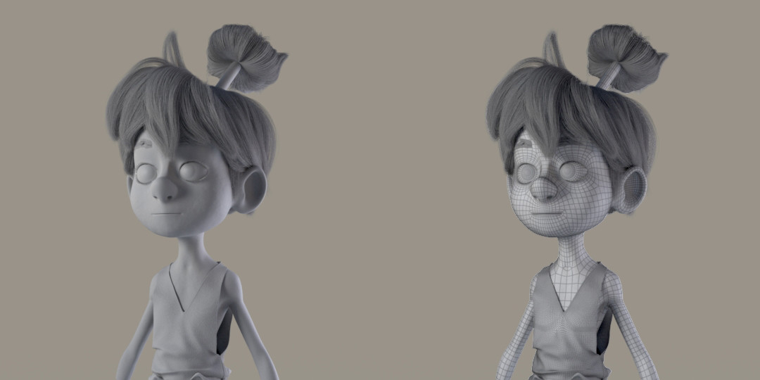 Wireframe and Gray Shader