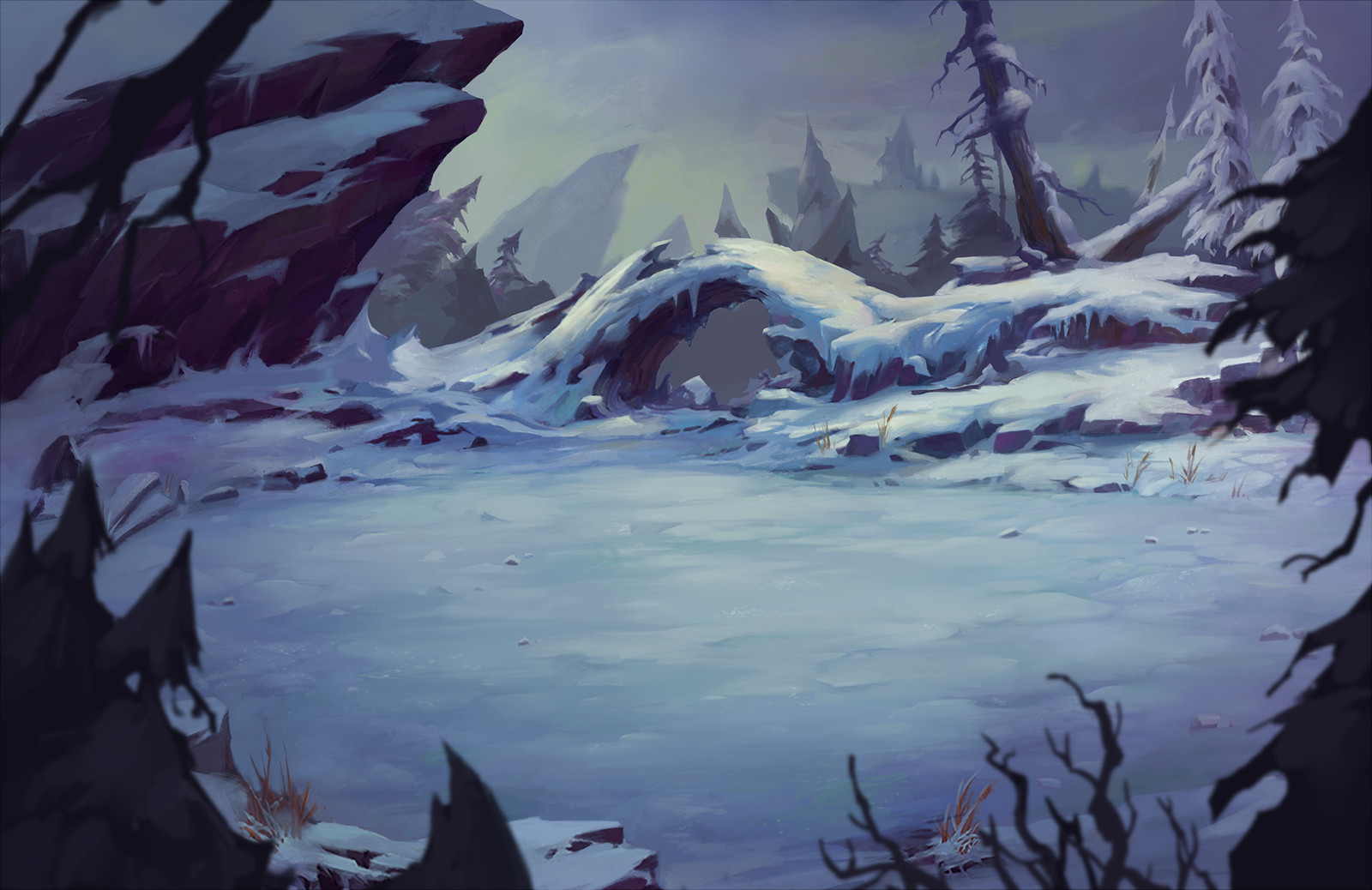 This was done from a small thumbnail done by Joe Madureira, early on during Kickstarter phase.