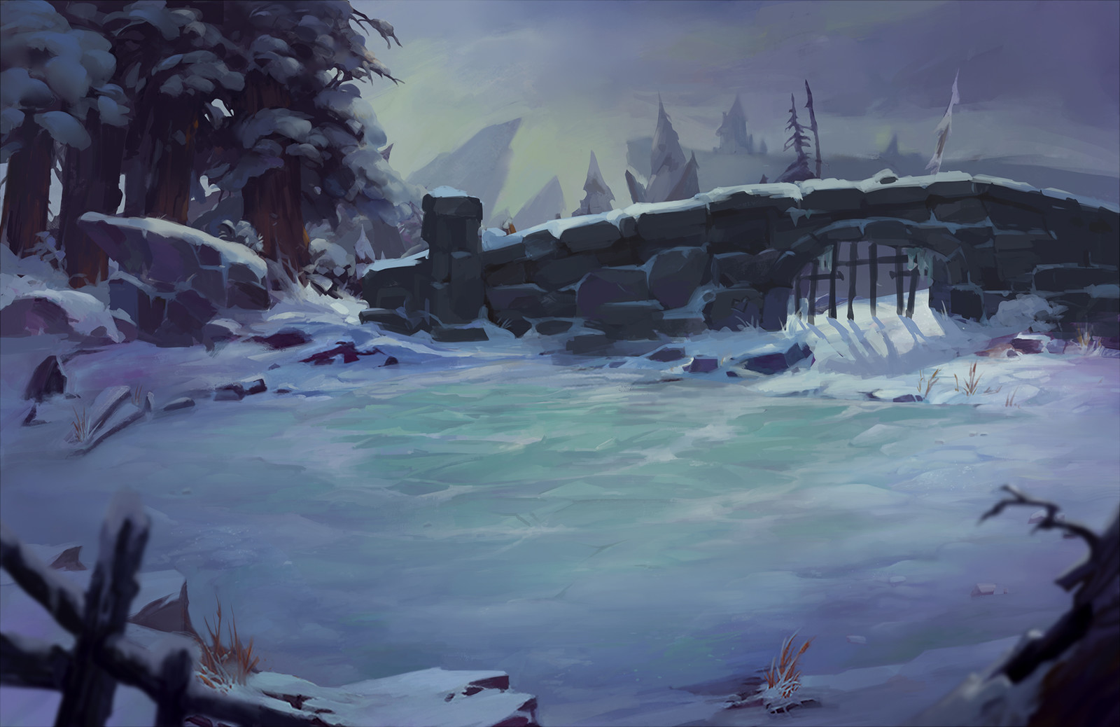 A variation of the combat background.