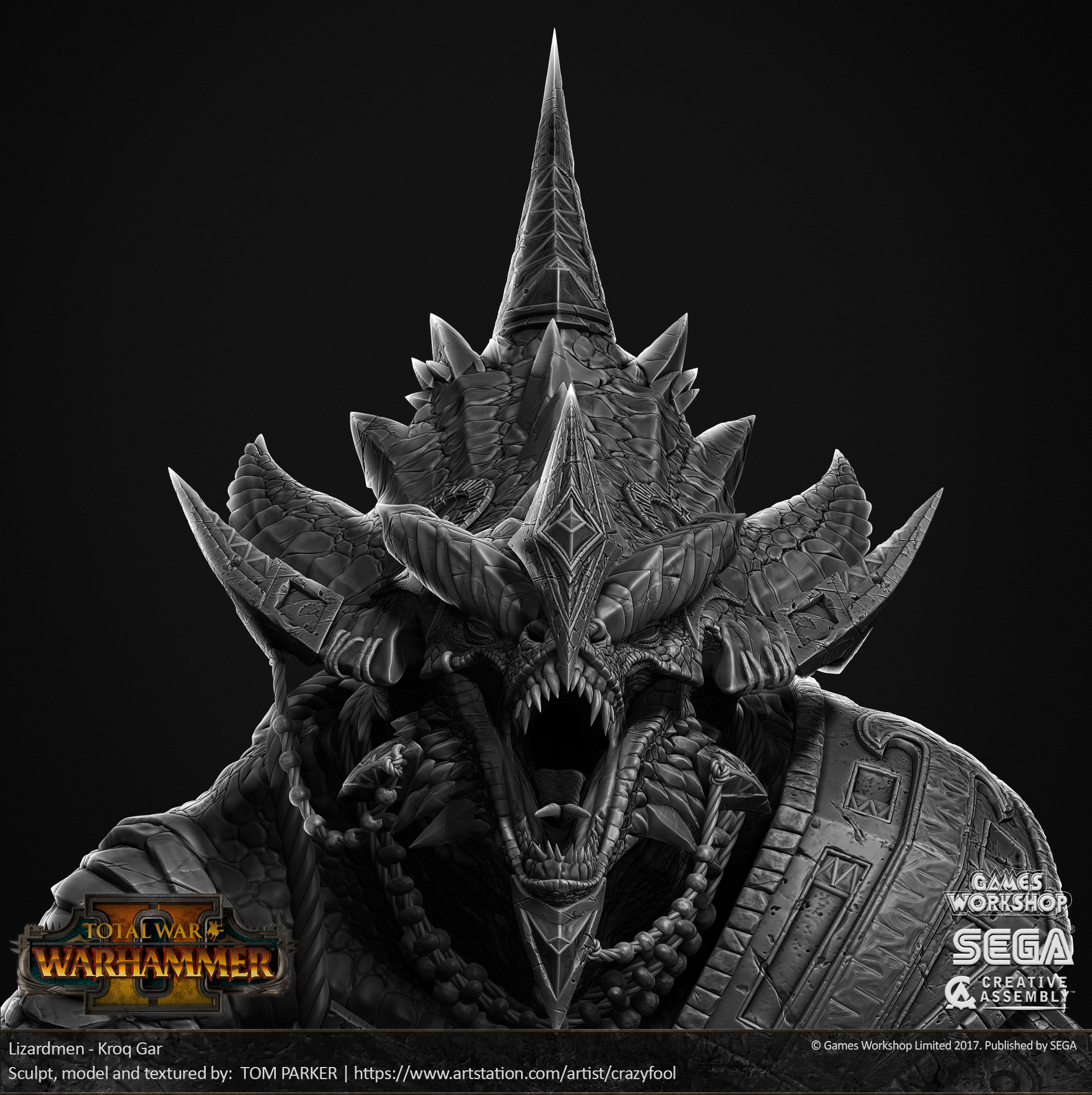Tom Parker Total War Warhammer 2 Kroq Gar High Poly