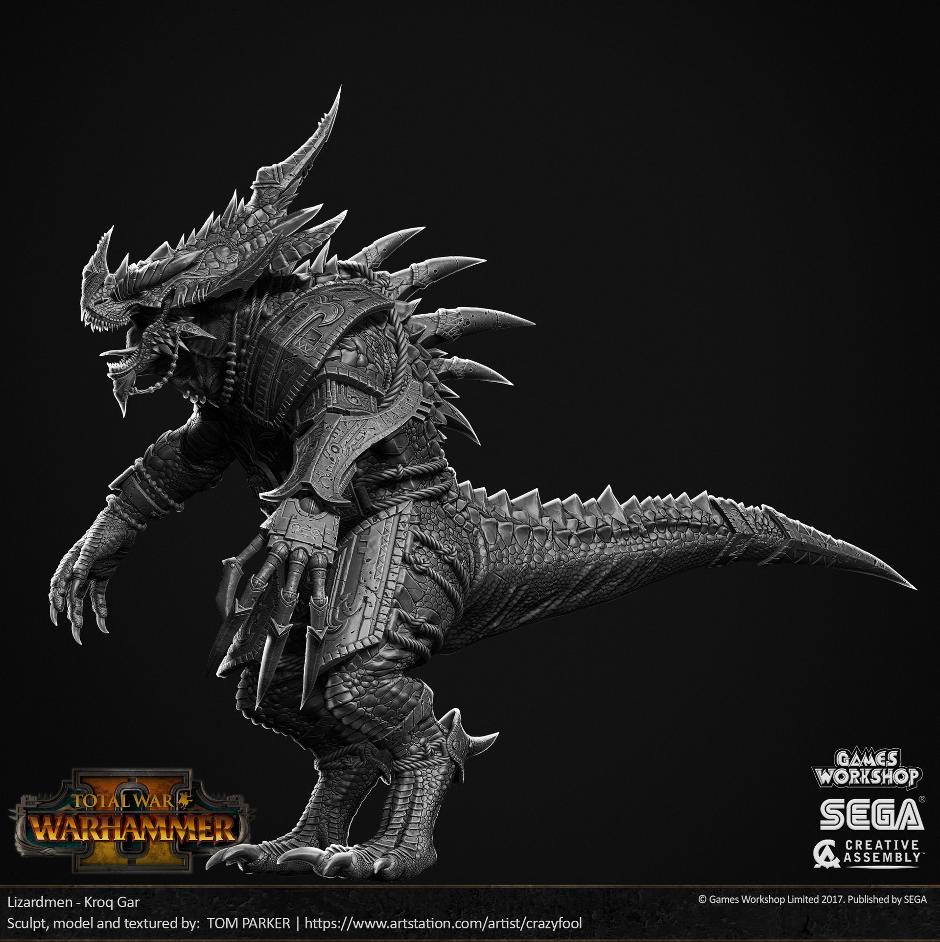 Tom Parker Total War Warhammer 2 Kroq Gar High Poly