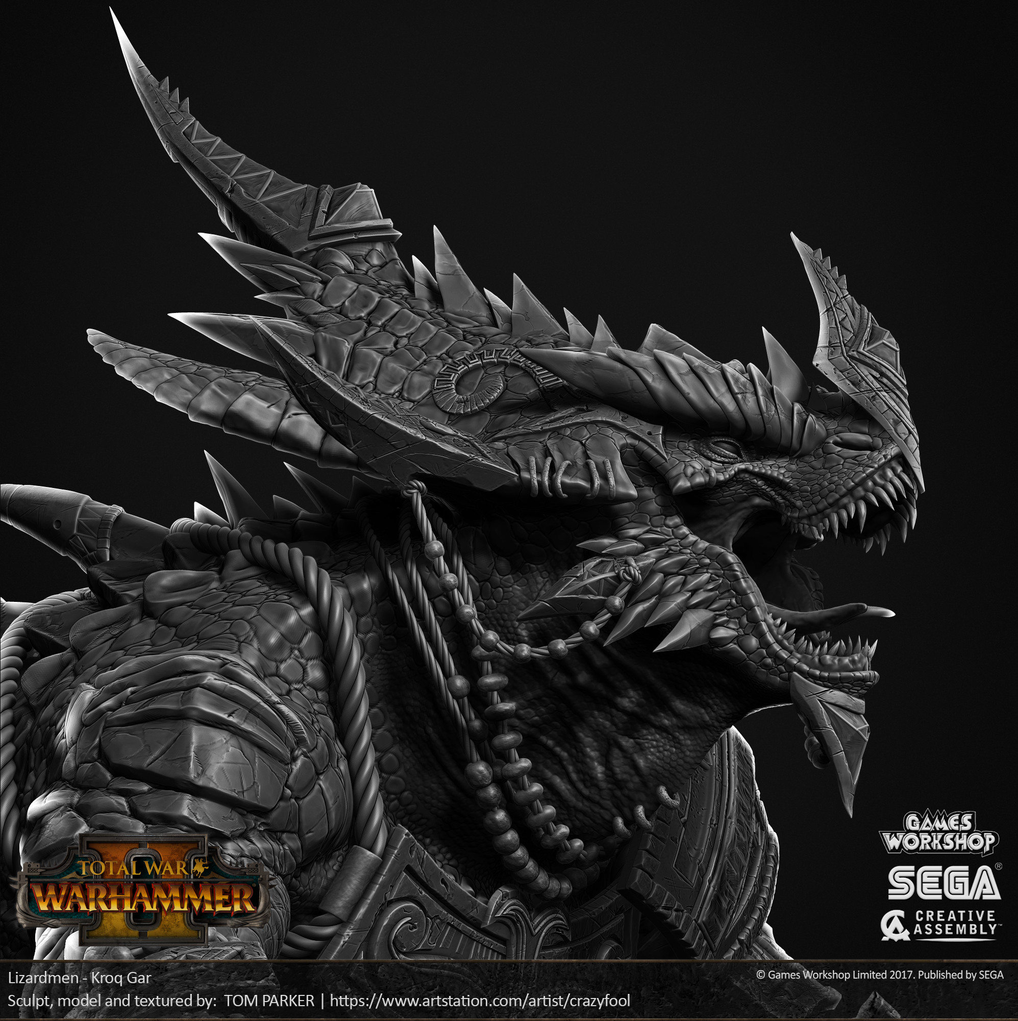 Tom Parker Total War Warhammer 2 Kroq Gar High Poly