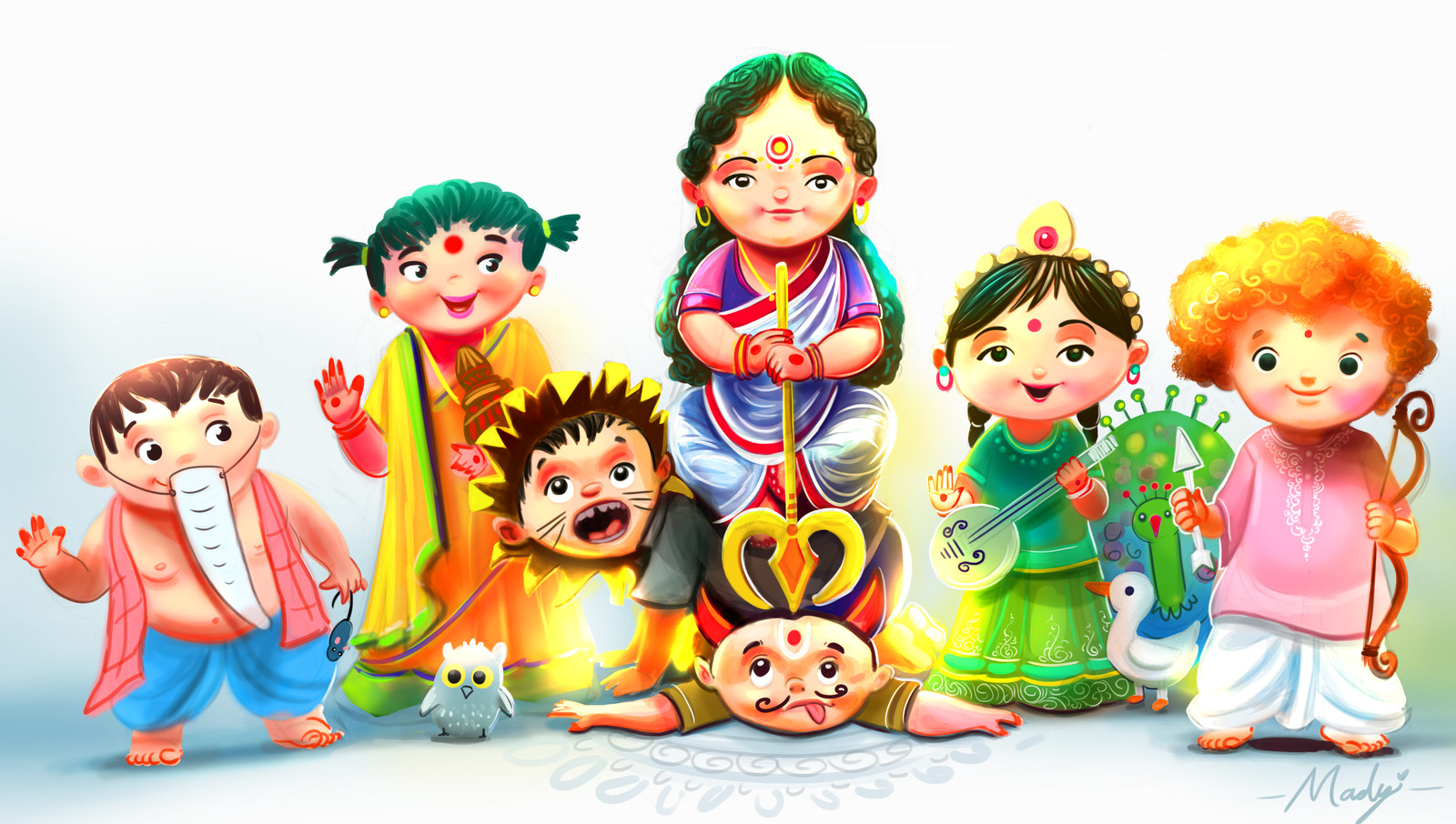 Artstation Happy Dussehra Madhaw Bauri