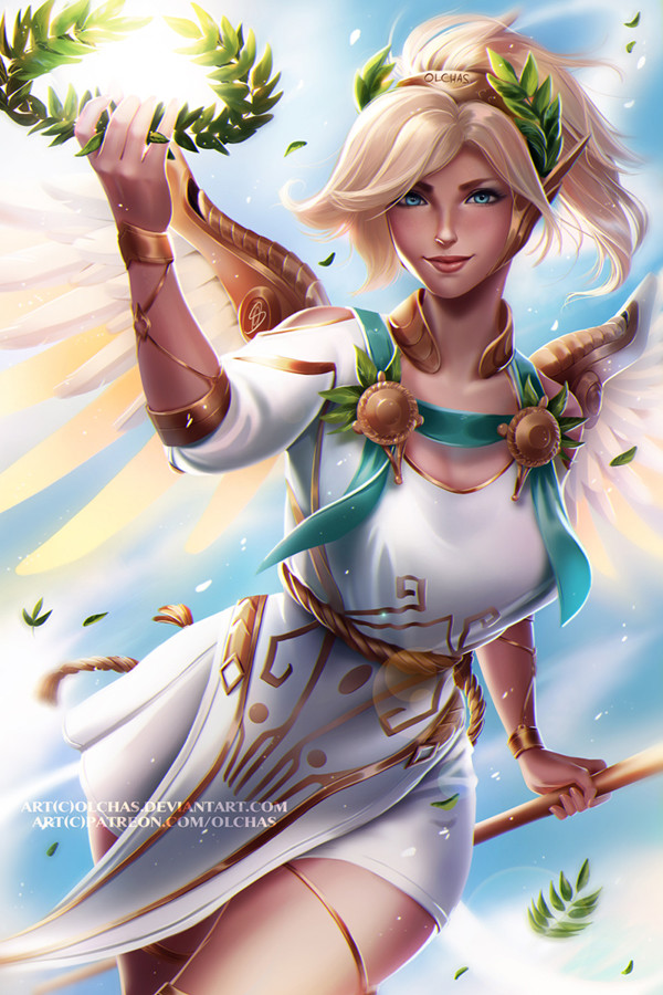 Artstation Winged Victory Mercy Olga Solovian