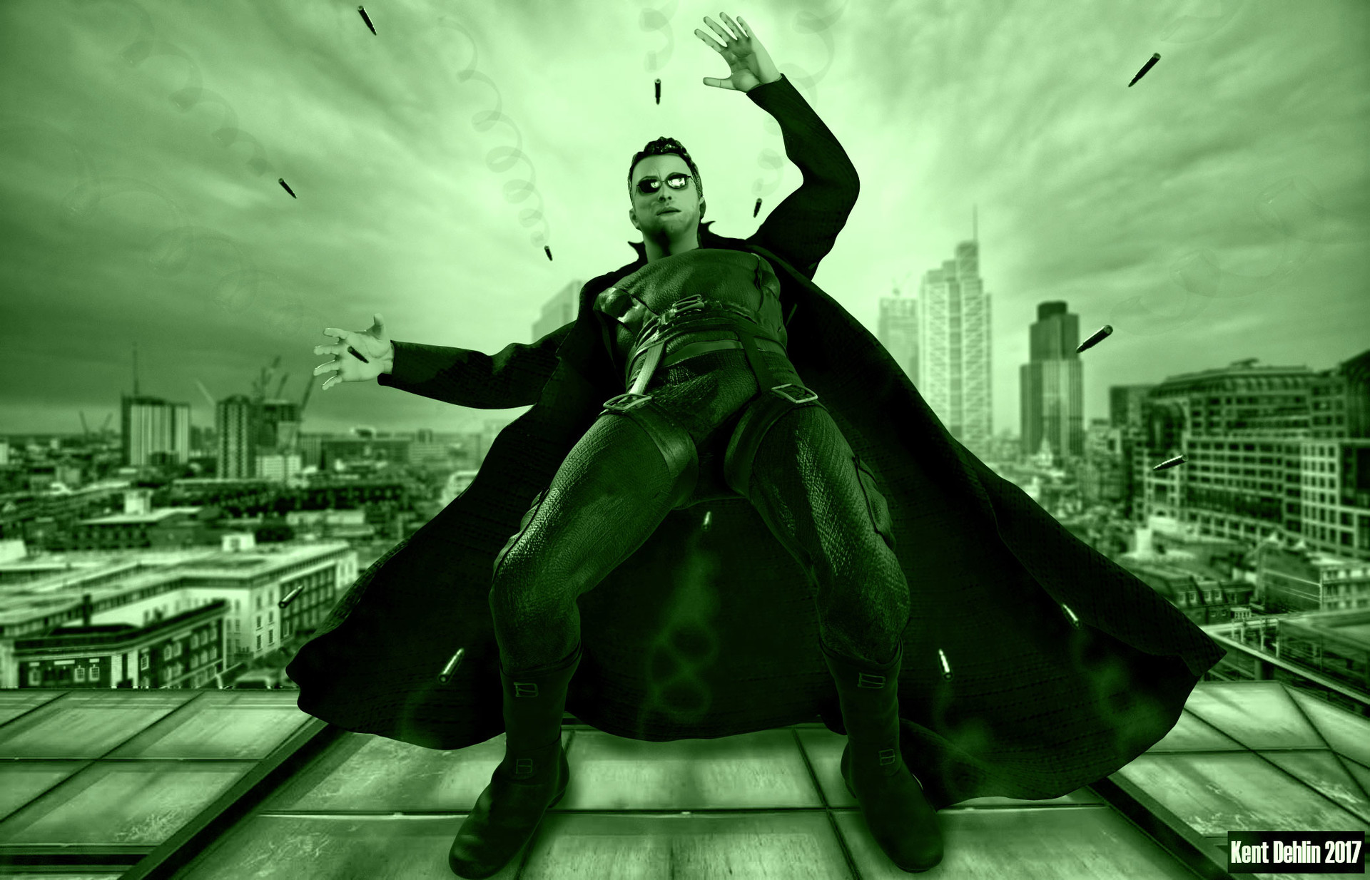 Matrix Neo Dodging Bullets! 