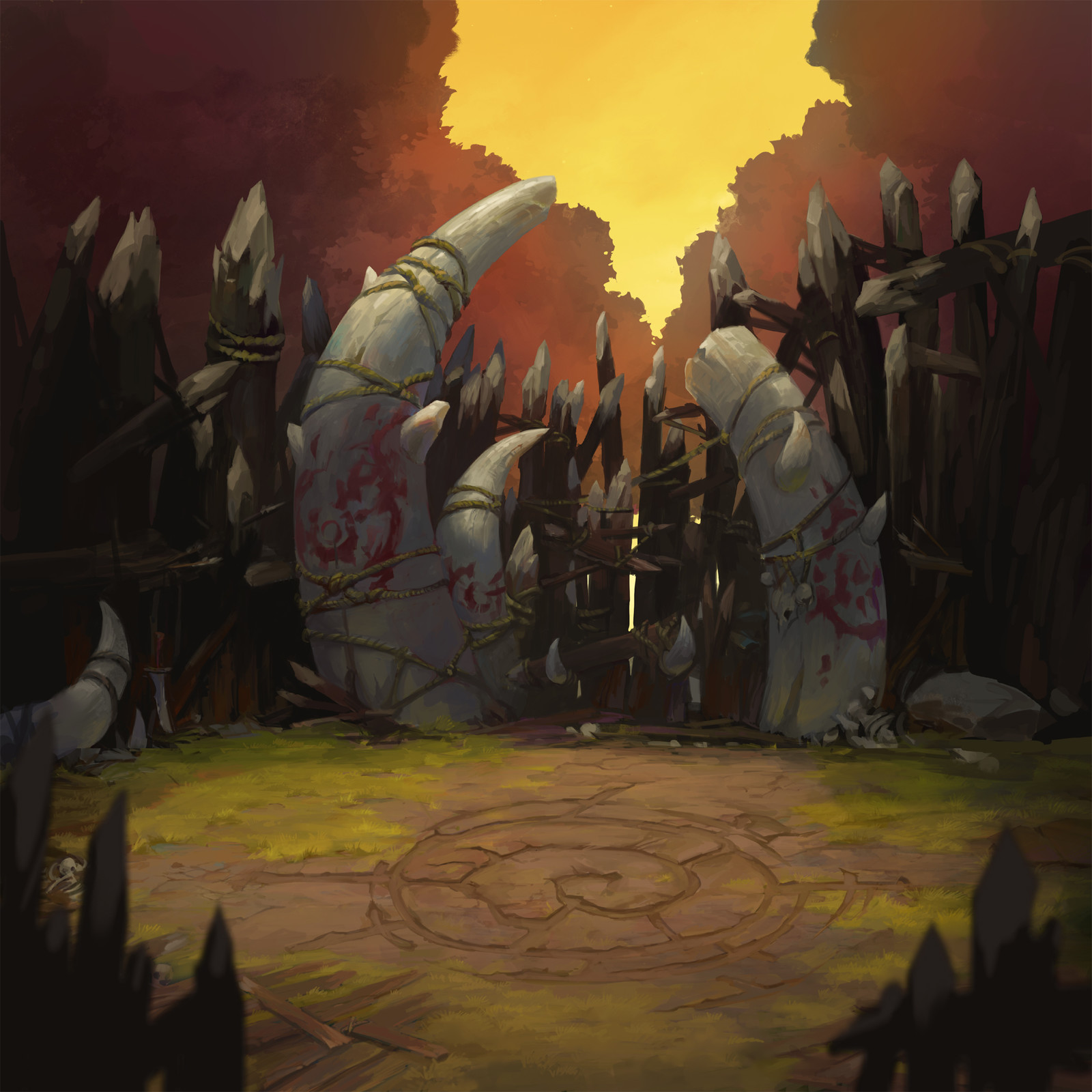 A boss arena