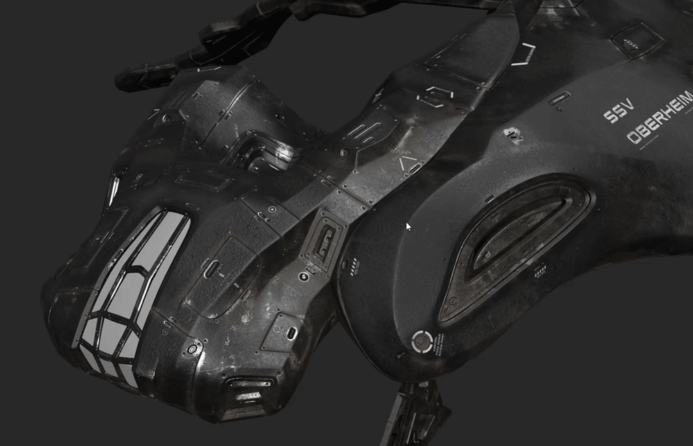 Spacecraft texture process