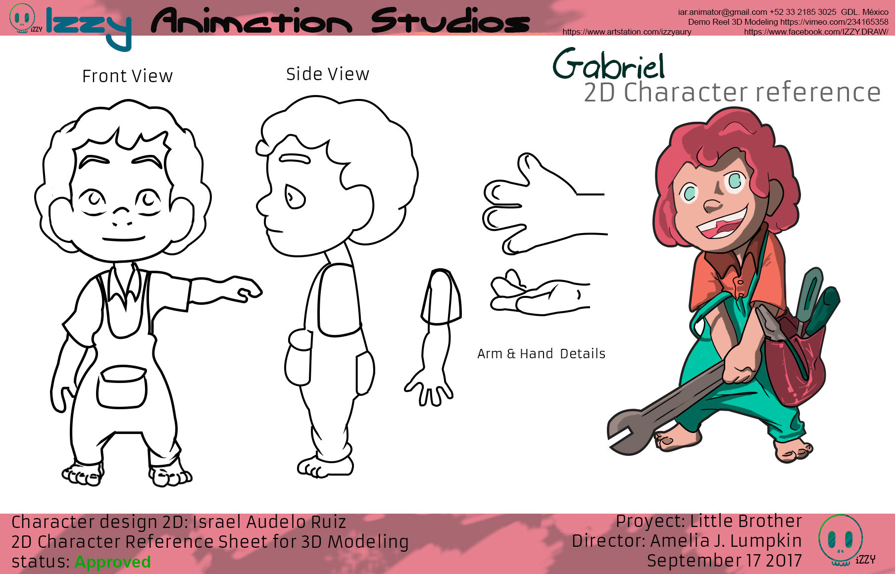 Artstation Gabriel 3d Character Modeling Israel Audelo Izzy