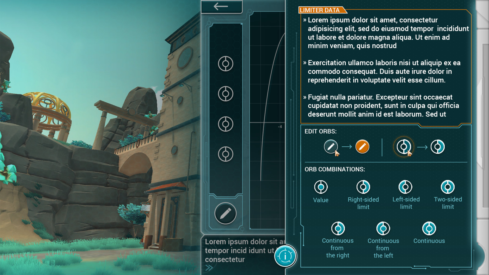 UI design: Info Panel 
