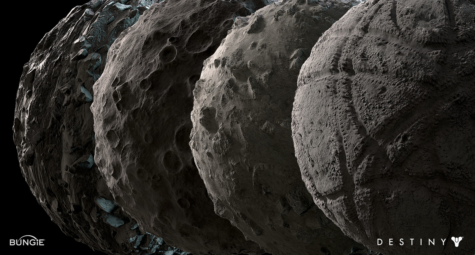 Bonus post. Old Moon Textures I created for Destiny 1.