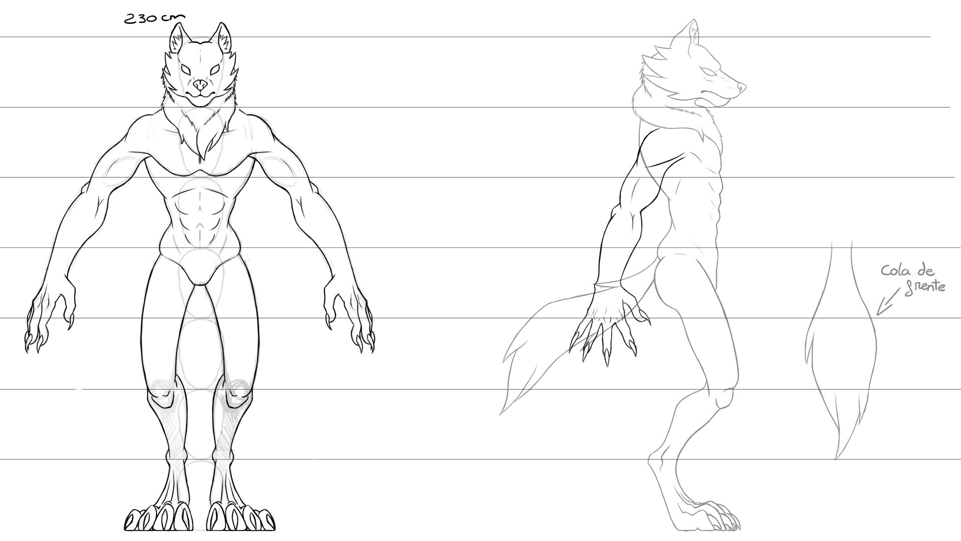 ArtStation Sketches werewolf and werewolf hand