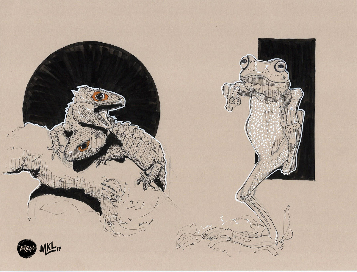 Inktober Day 3 : some more animals !