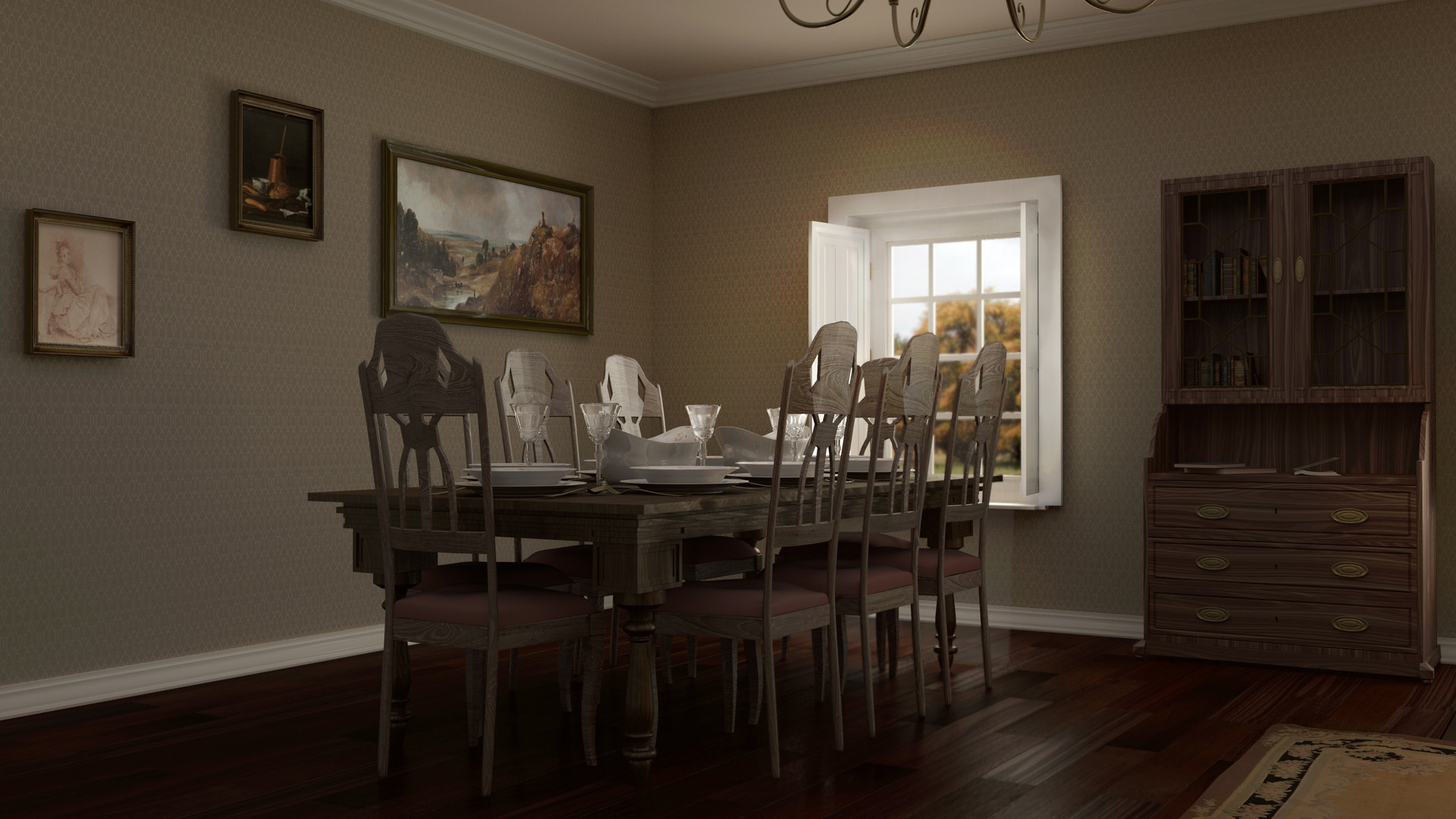 Irina Aguilar Dining Room 19th Century