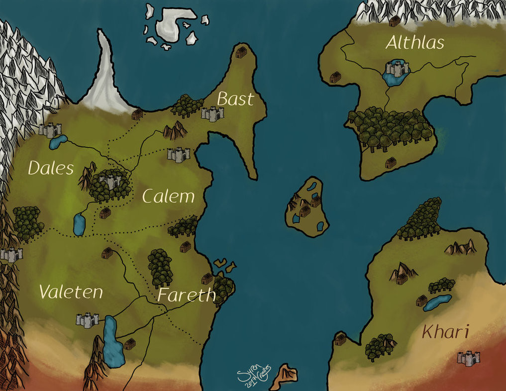 Destiny Vause - Dungeons and Dragons Map