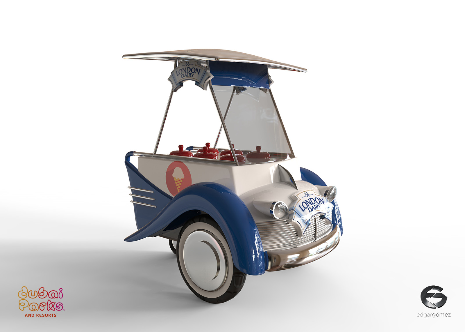 50's / 60's Ice Cream Trolley