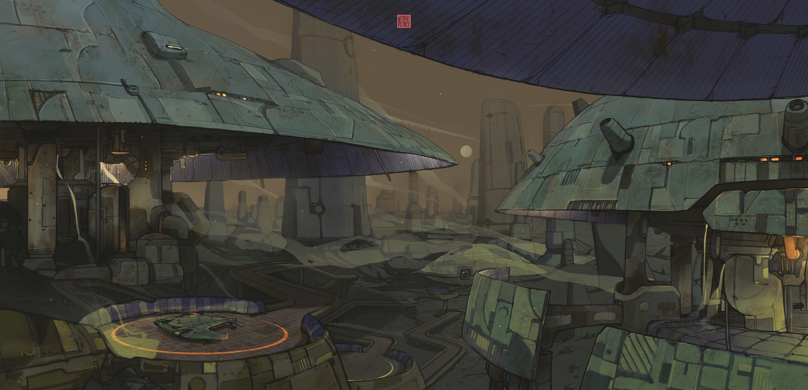 tokyo inspired skyline