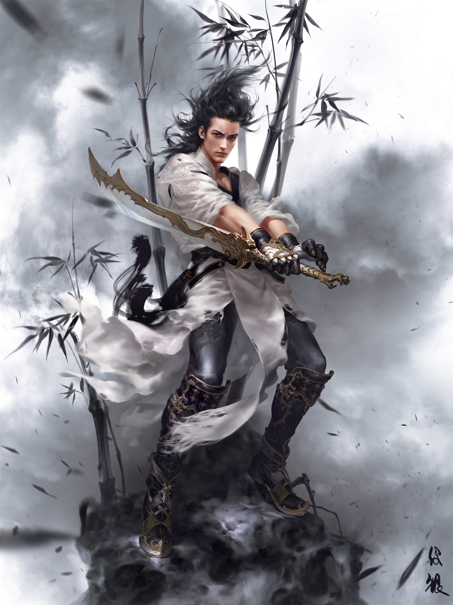 Samurai man. Джин Свордсмен. Mingzhu Zhang. Японский Самурай кумихо. Куанди воин Самурай Легенда.