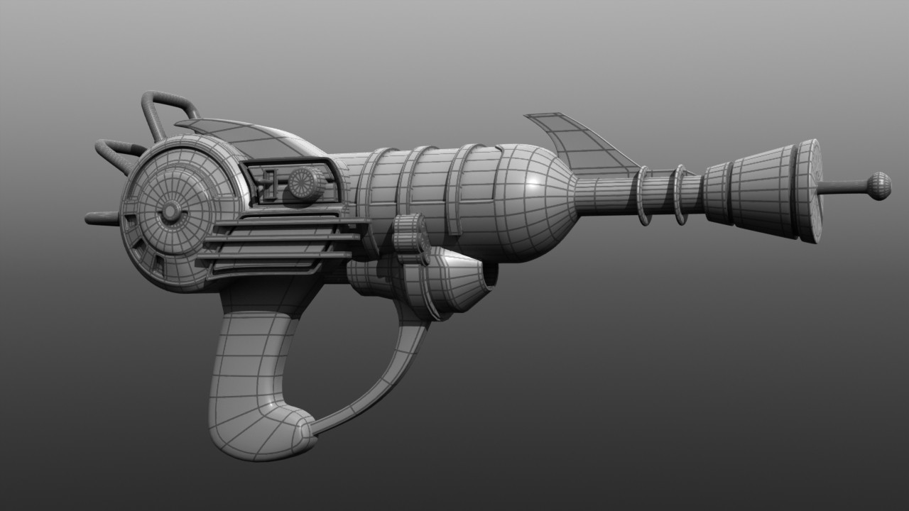 Zach Meyer Ray Gun Model Work In Progress
