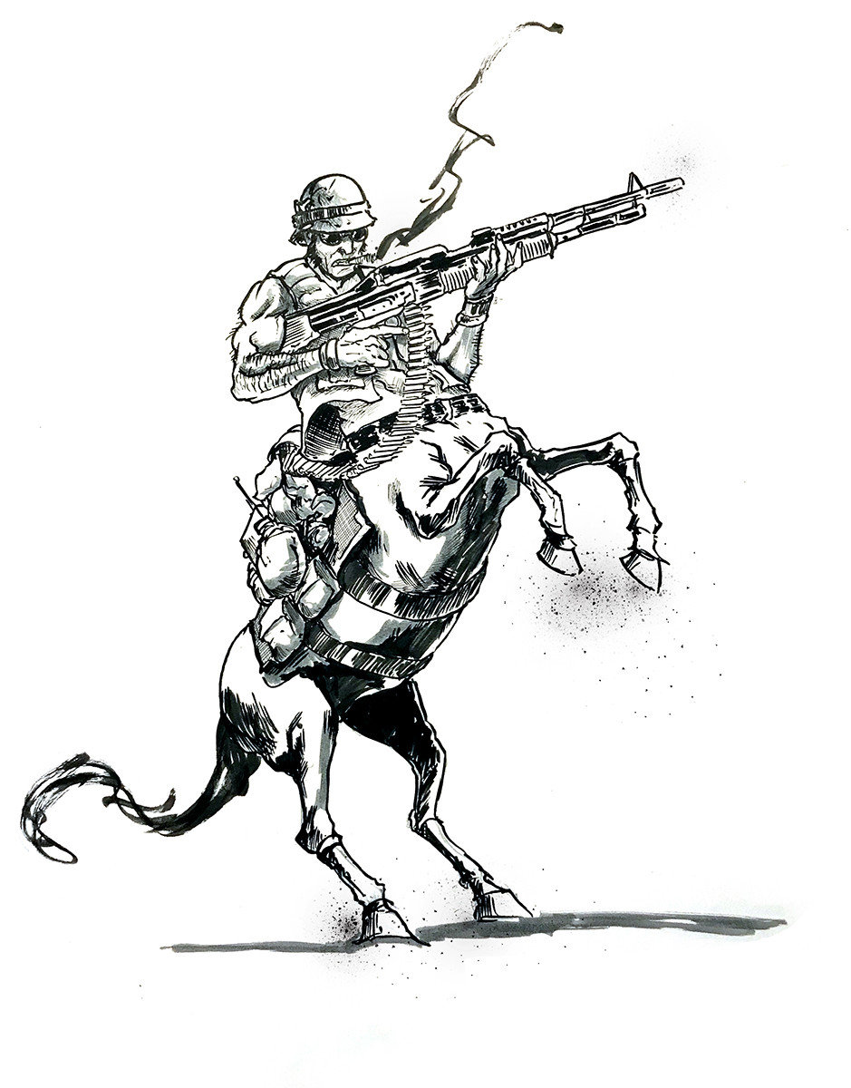 machine gun centaur