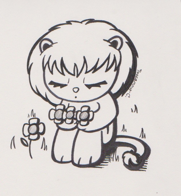 Joseanny Candelas - Inktober sketch #7: Dandylion