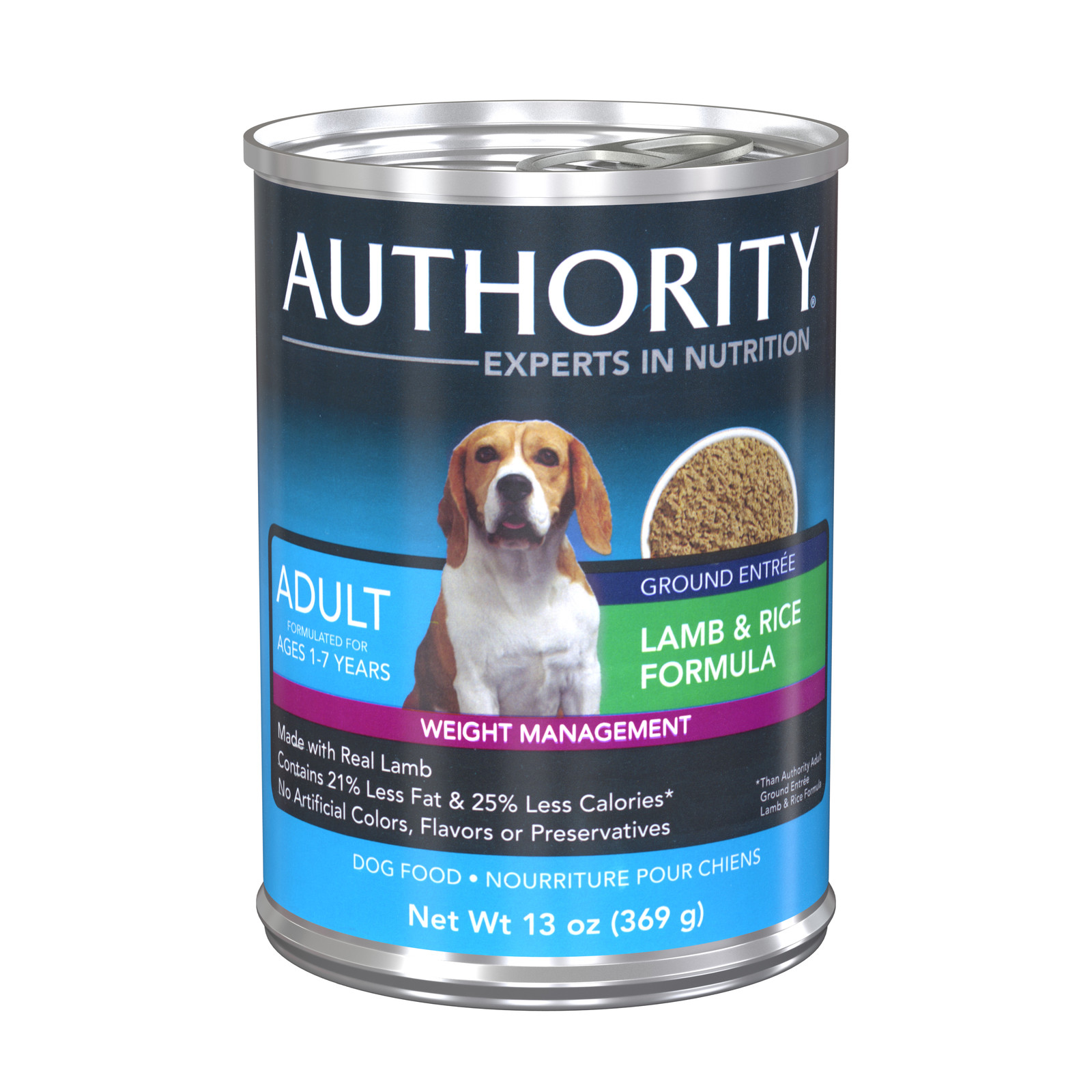 Evan Musin Petsmart Authority dog food can