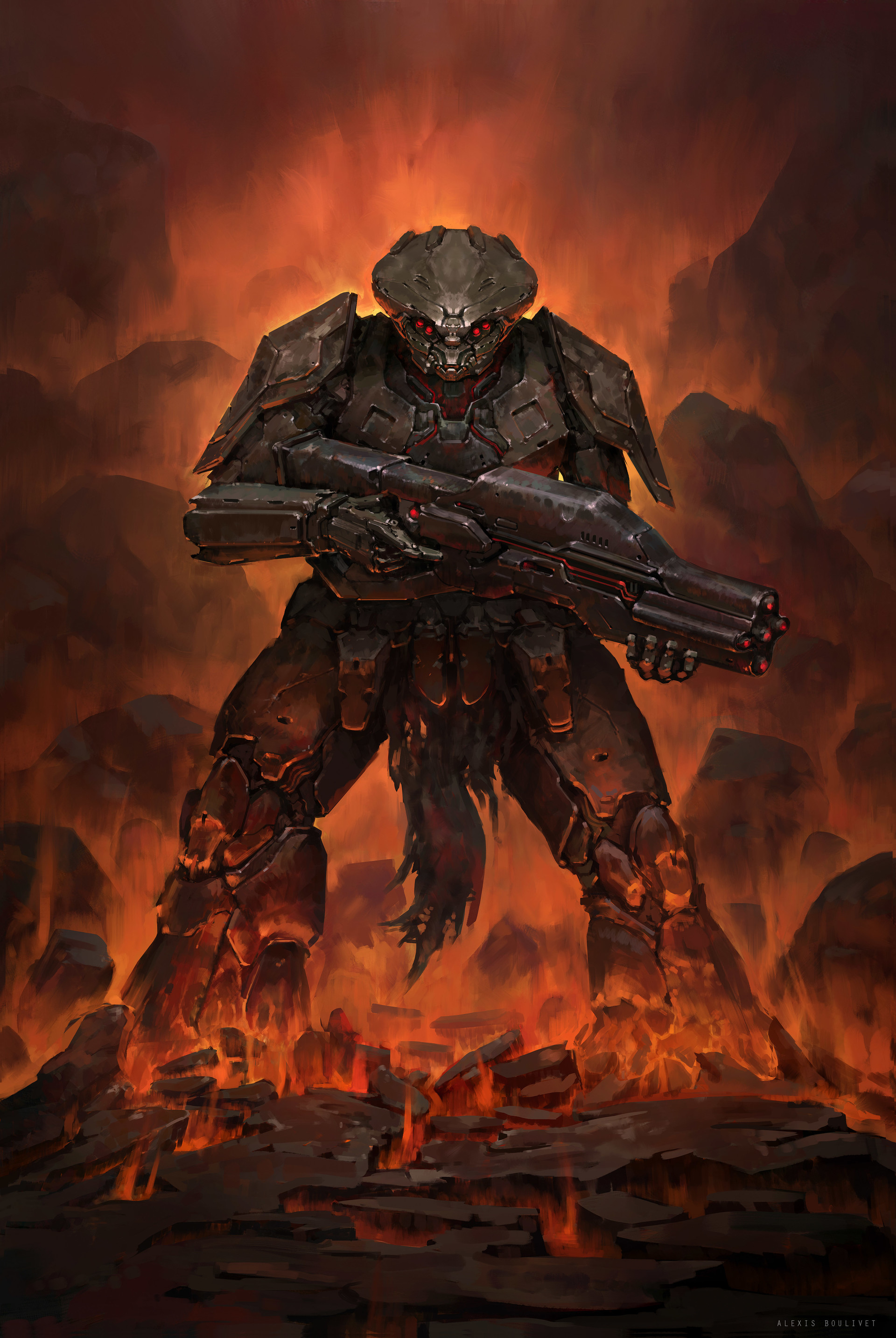 Mech fire outlet