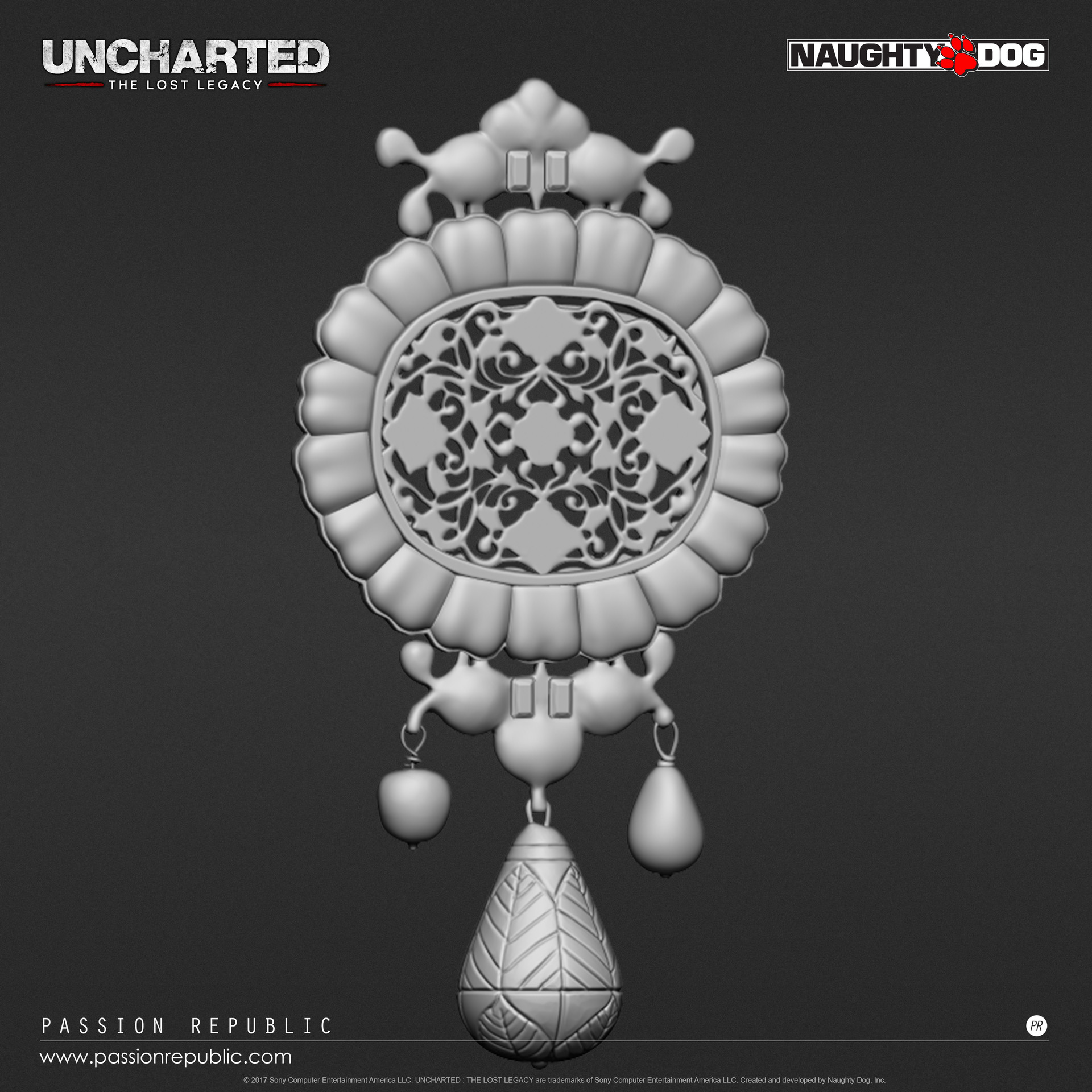 William Chai Jun Wai Uncharted The Lost Legacy Jade Pendant