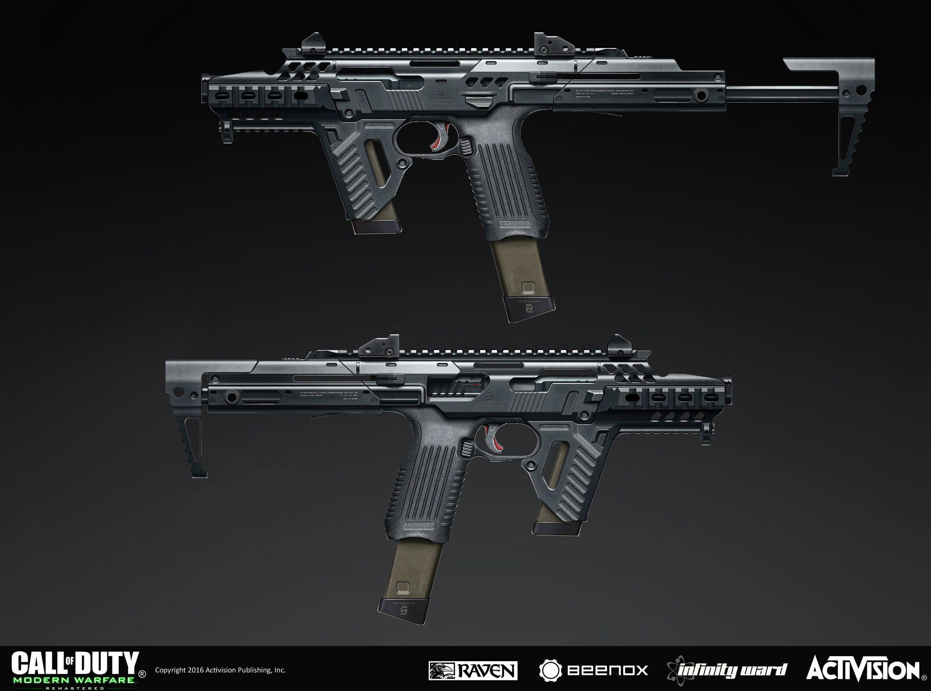 Weapon concept for Call of Duty: Modern Warfare Remastered. 