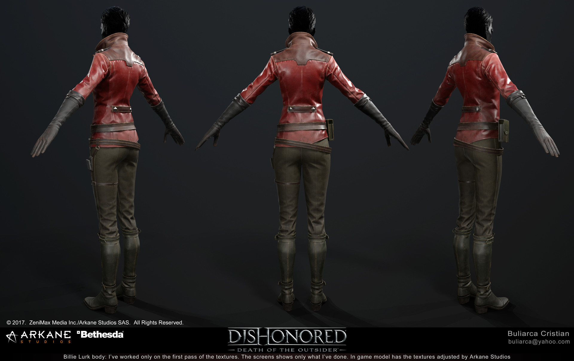 Artstation Dishonored Death Of The Outsider Billie Lurk Cristian Marius Buliarca