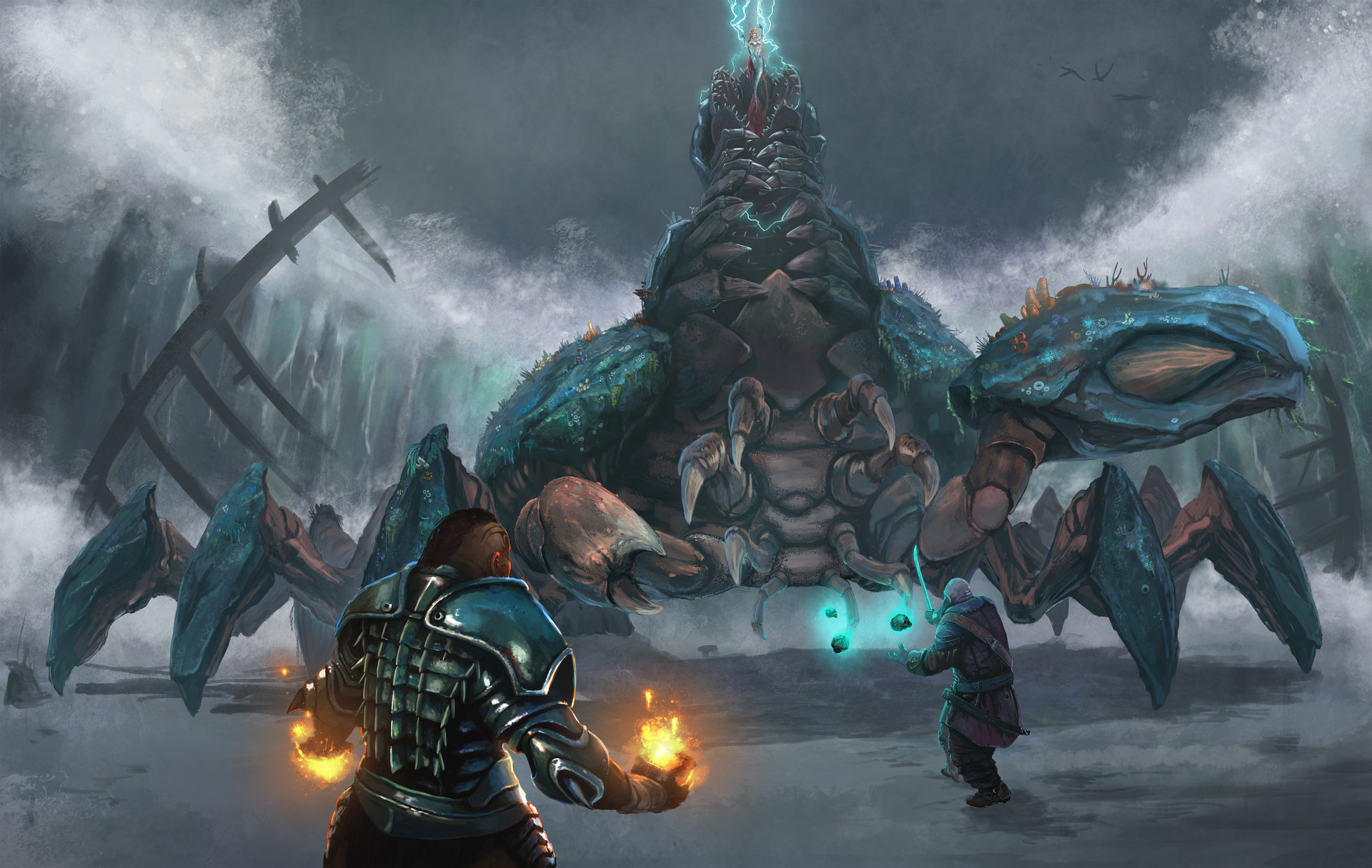 ArtStation Fighting the Brine King