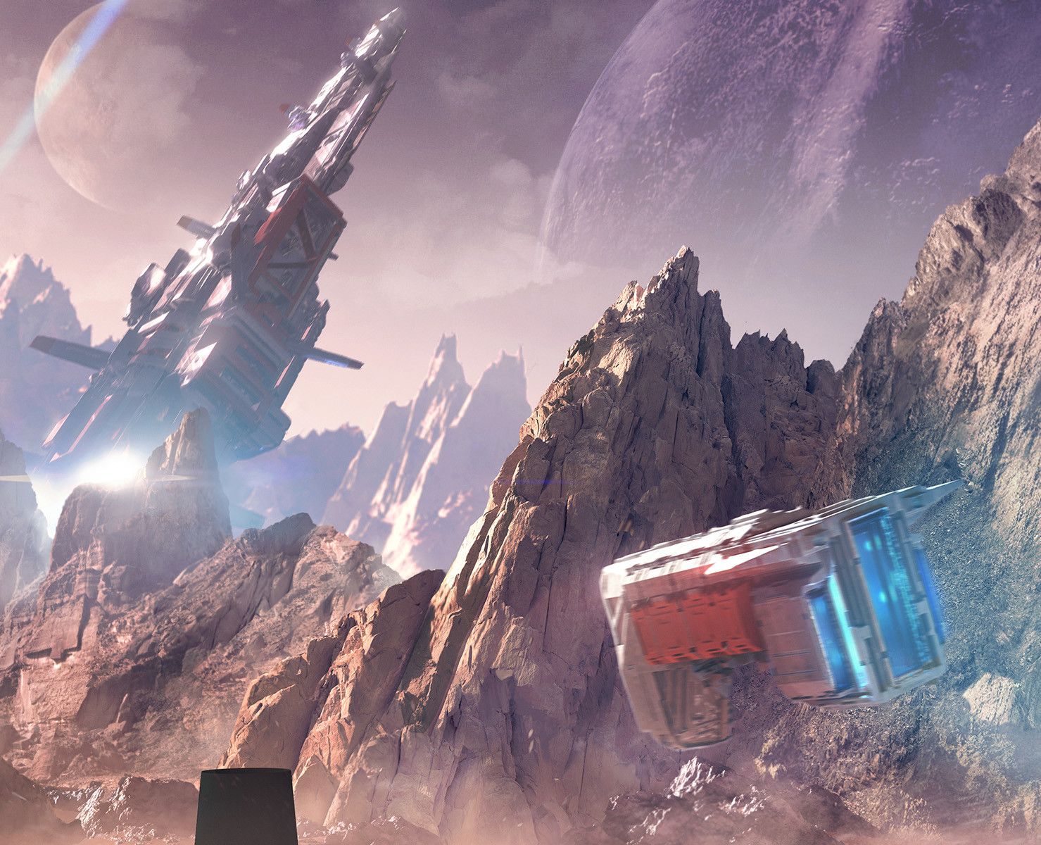 Florian de Gesincourt Mattepainting Espace Culturel Leclerc