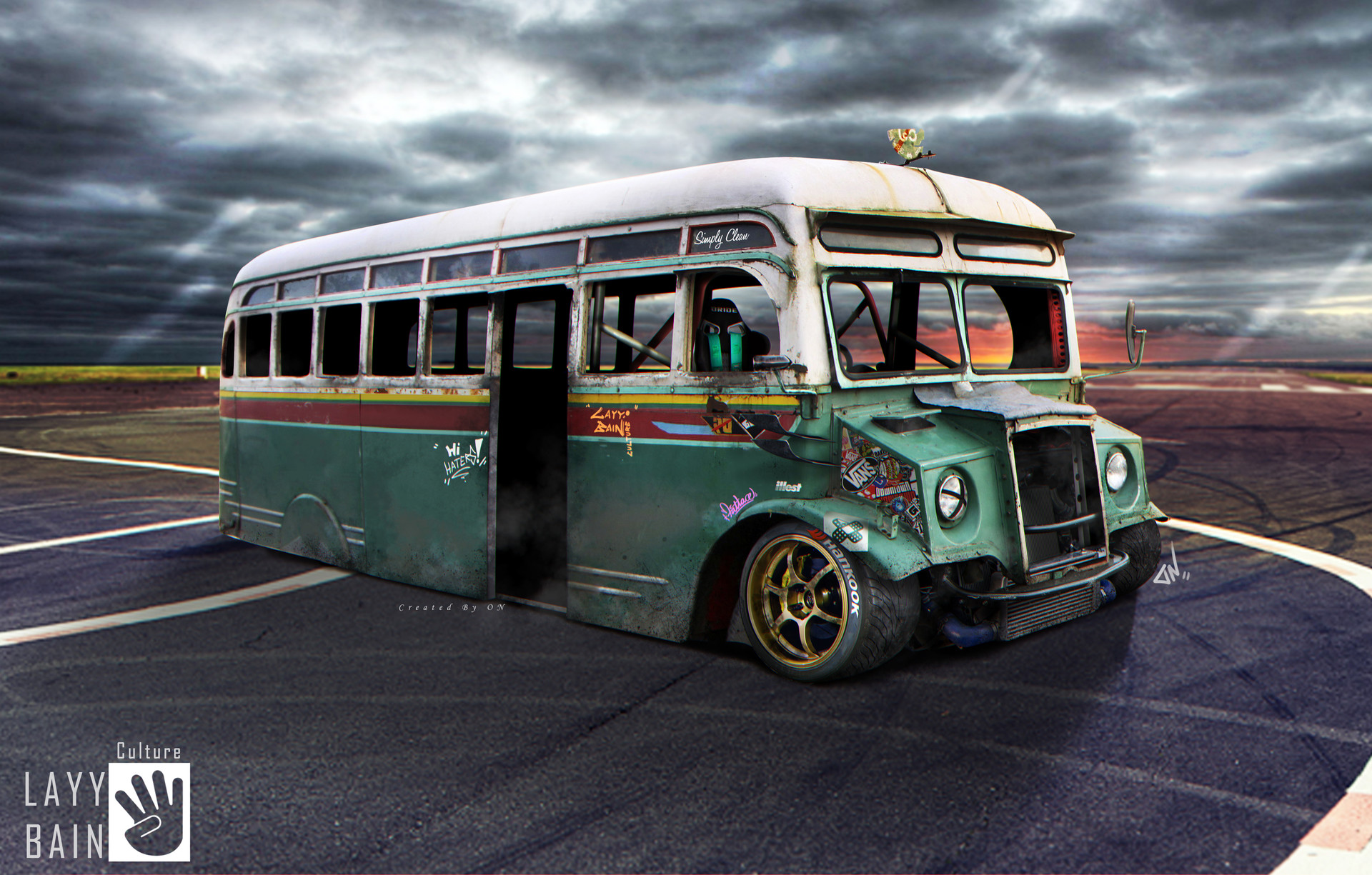 ArtStation Bus Drift machine