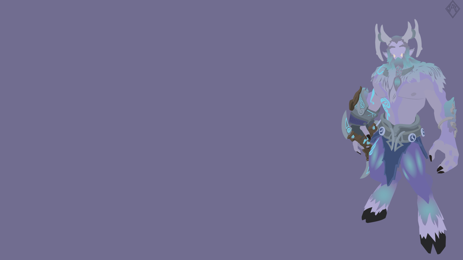 Artstation Smite Cernunnos Minimalist Wallpaper Jay R