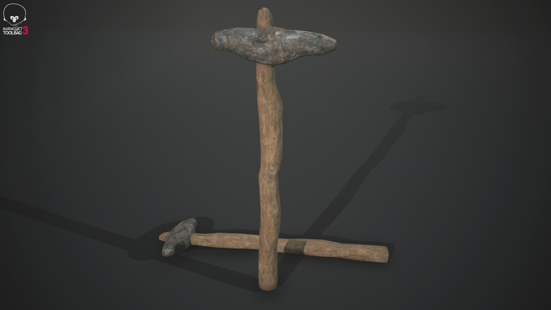 ArtStation Stone Pickaxe Game Ready Survival