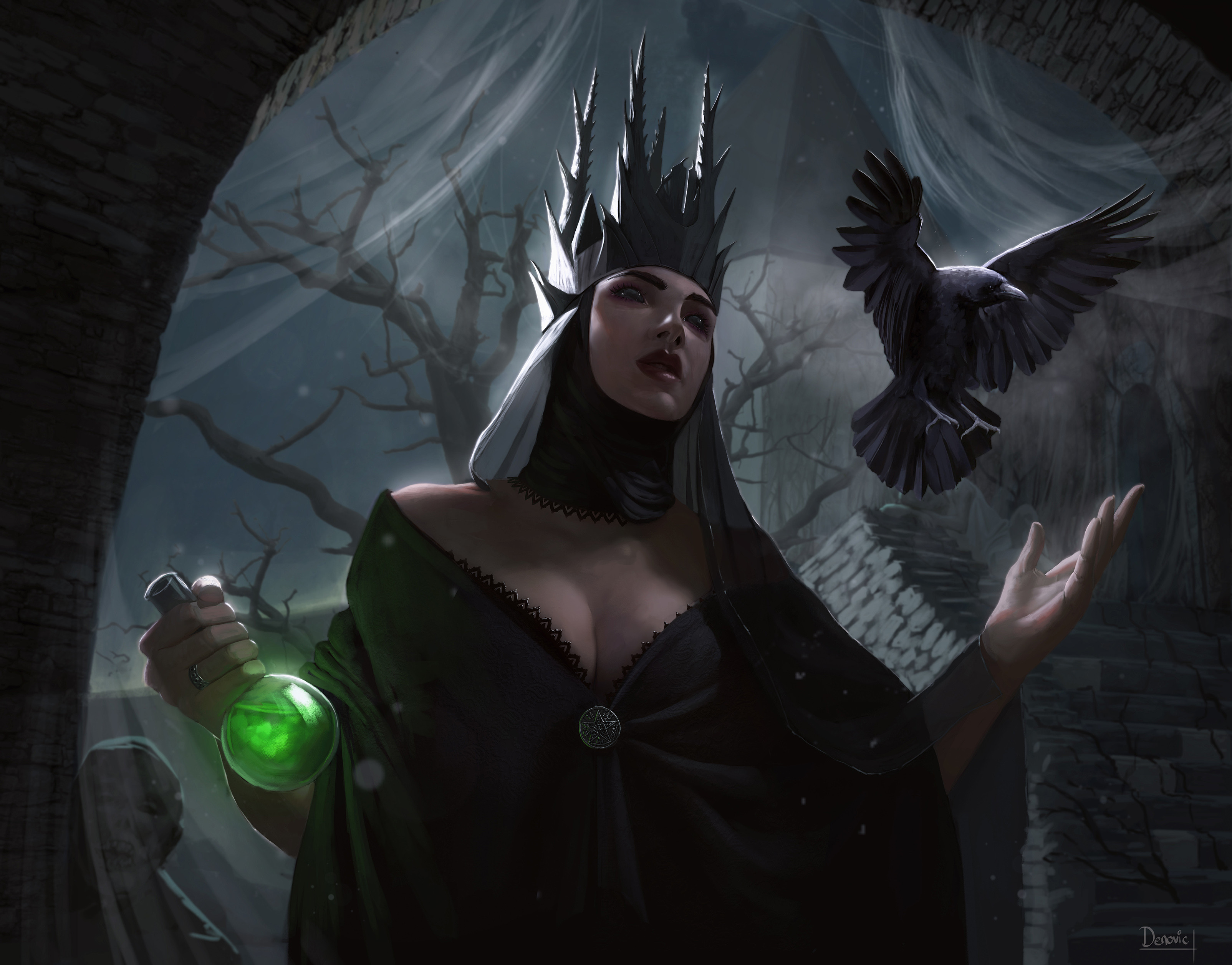 Black queen raven