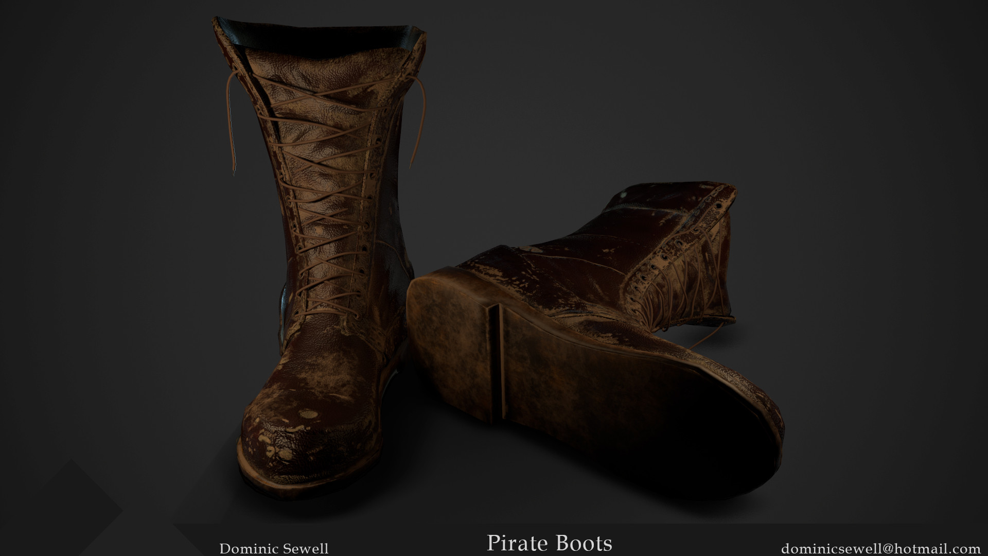 Red shop pirate boots