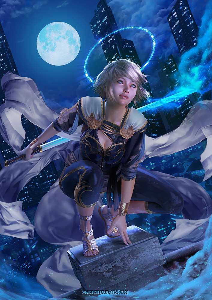 ArtStation Moon Warrior ArtStation Moon Warrior