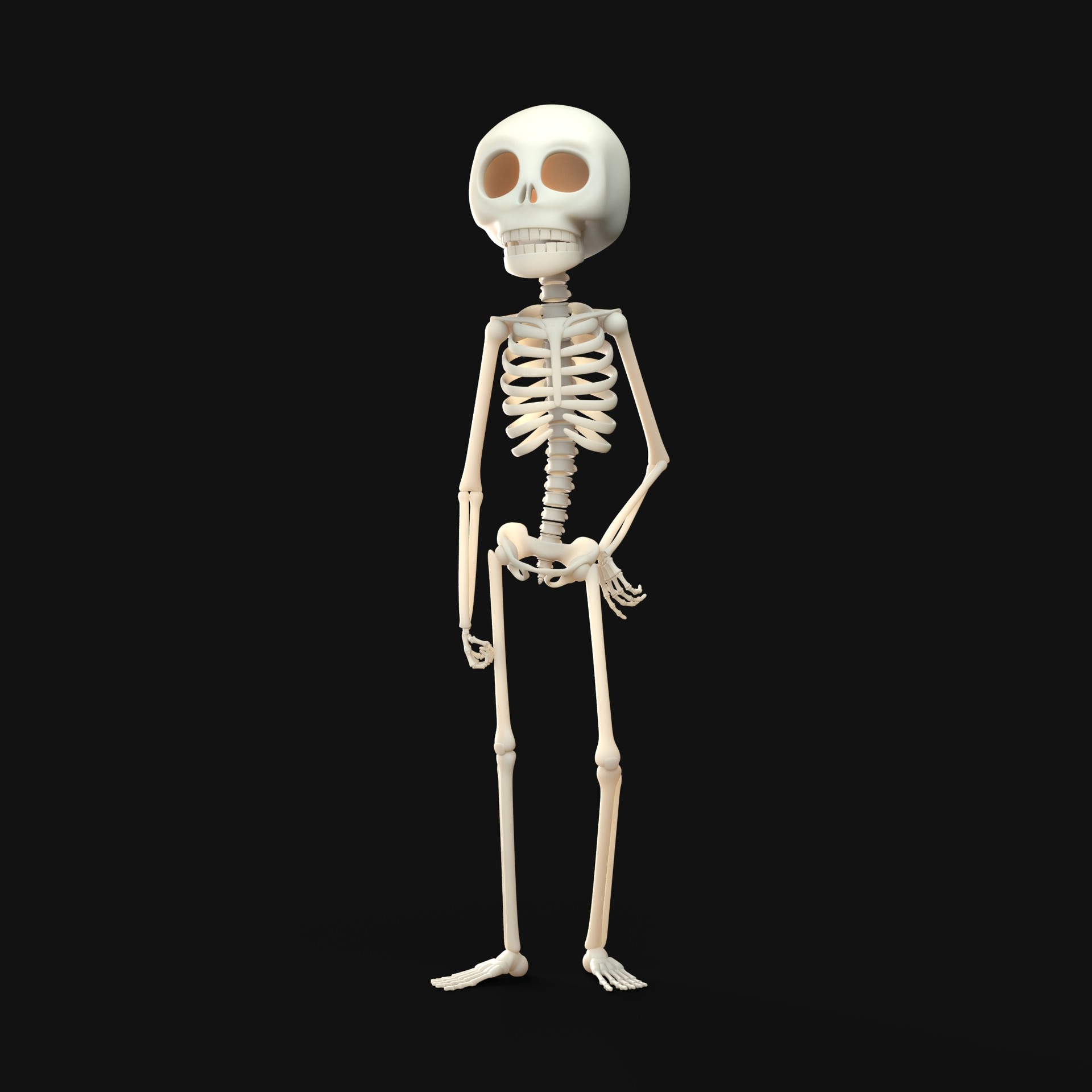 Artstation 3d Skeleton Model Abraham Mast